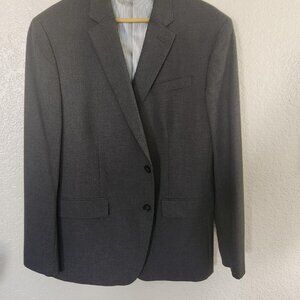 JF J.Ferrar Slim Fit Men's Sports Jacket Blazer Size 44R Gray